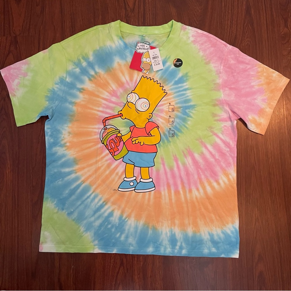 Simpson Colorful Tie-Dye oversized  T-Shirt